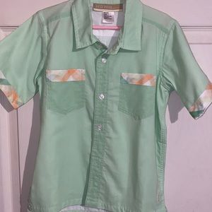 Well Dressed Wolf Boys Sorbet Lucy Button Down Shirt sz 7 EEEUC